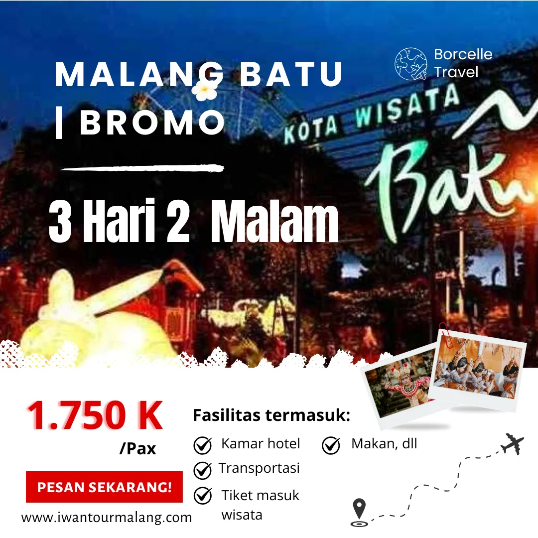 Banner utama paket tour malang 3 hari 2 Malam