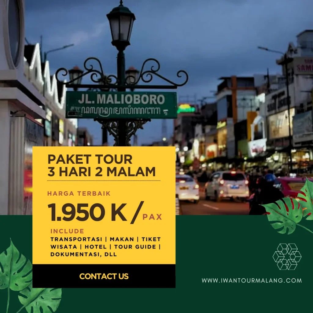 Paket tour Jogja 3 hari 2 malam