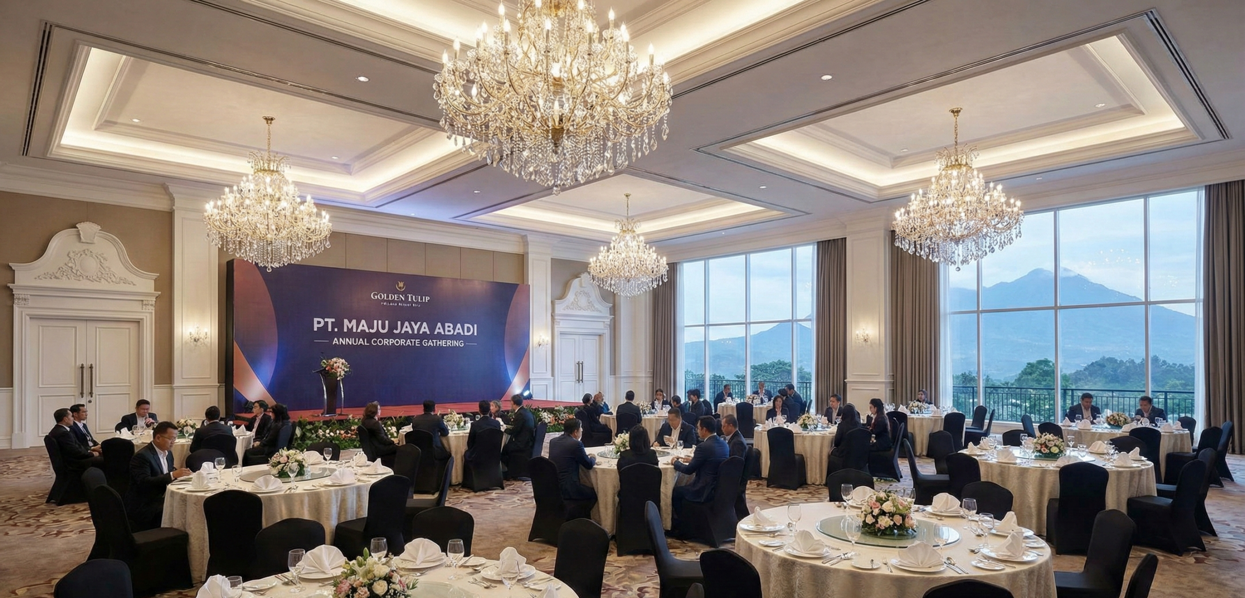 Ballroom Mewah Golden Tulip Holland Resort Batu untuk Corporate Gathering