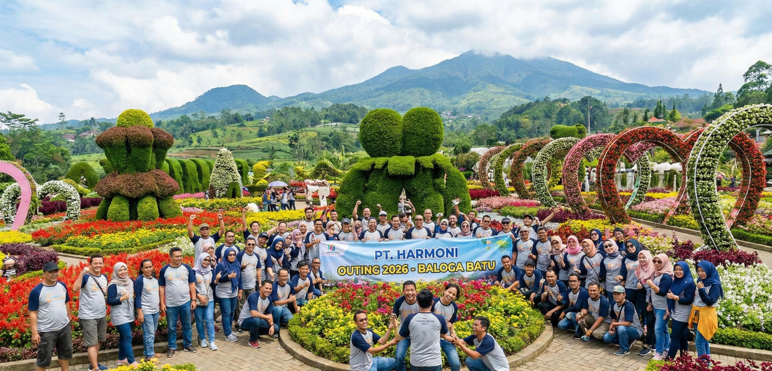 Suasana Outing Perusahaan di Baloga Batu Malang