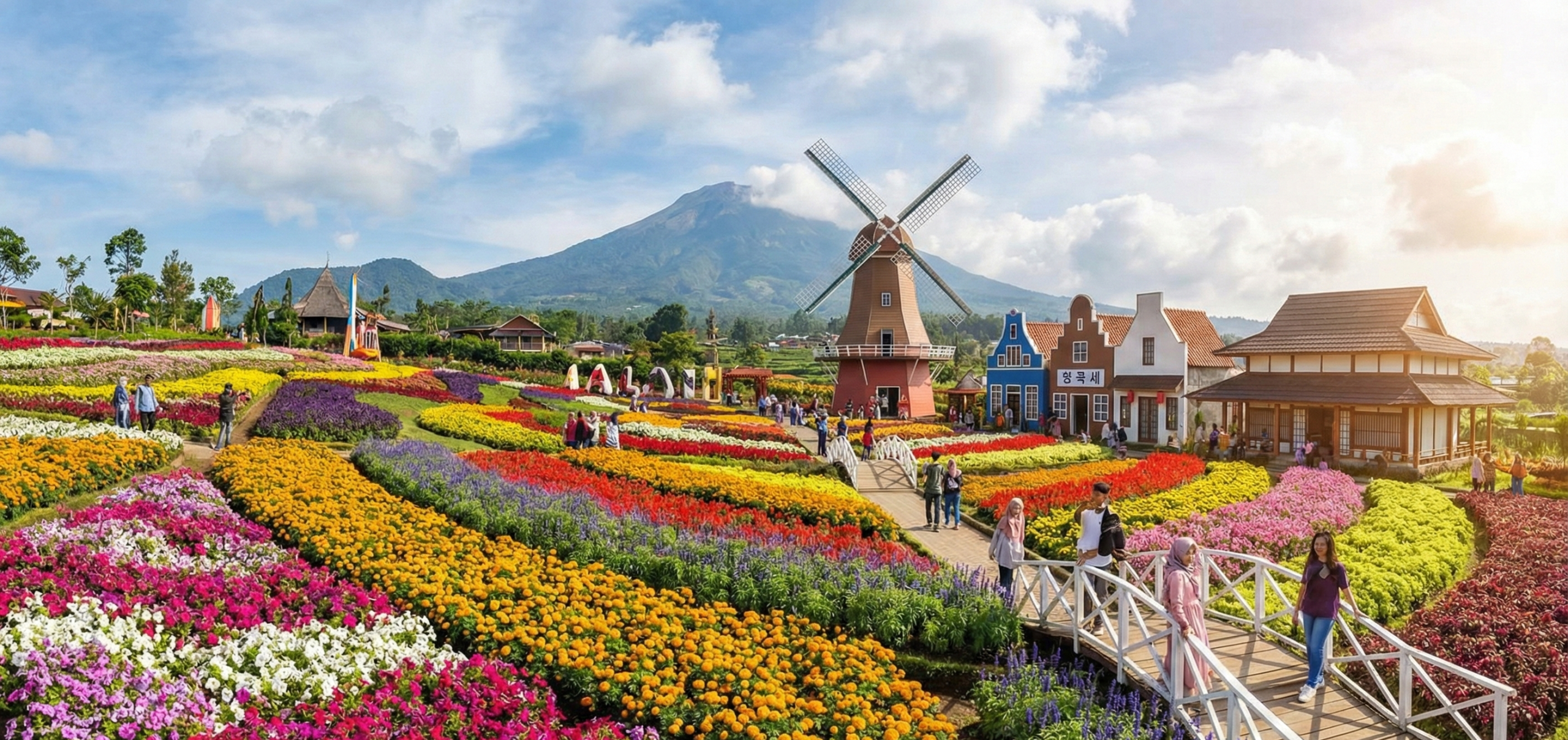 Taman Bunga San Terra destinasi dekat Batu Malang